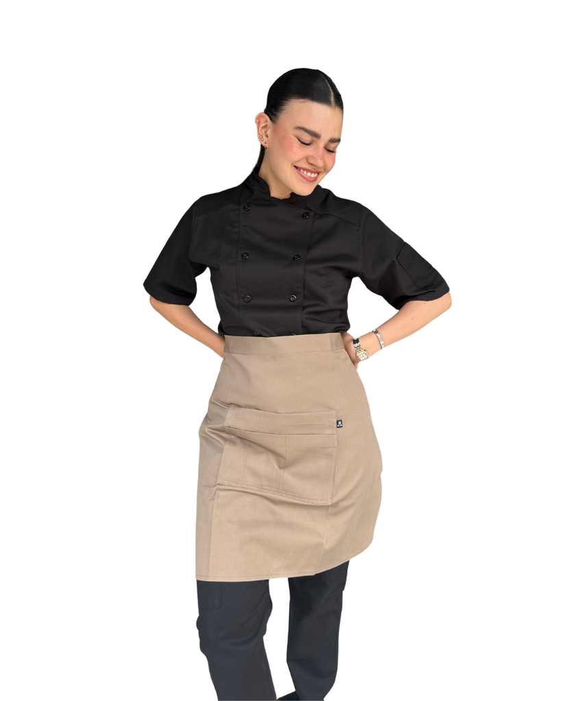 zittro Medio mandil delantal chef Canela. R92351-223
