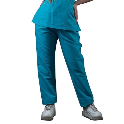 [M81201 330 ECH] zittro Pantalón Médico Stretch Recto Mujer Azul Turquesa (ECH)