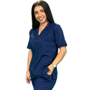 zittro Filipina Médica Stretch Mujer Marino