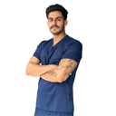 zittro Filipina Médica Stretch Hombre Marino