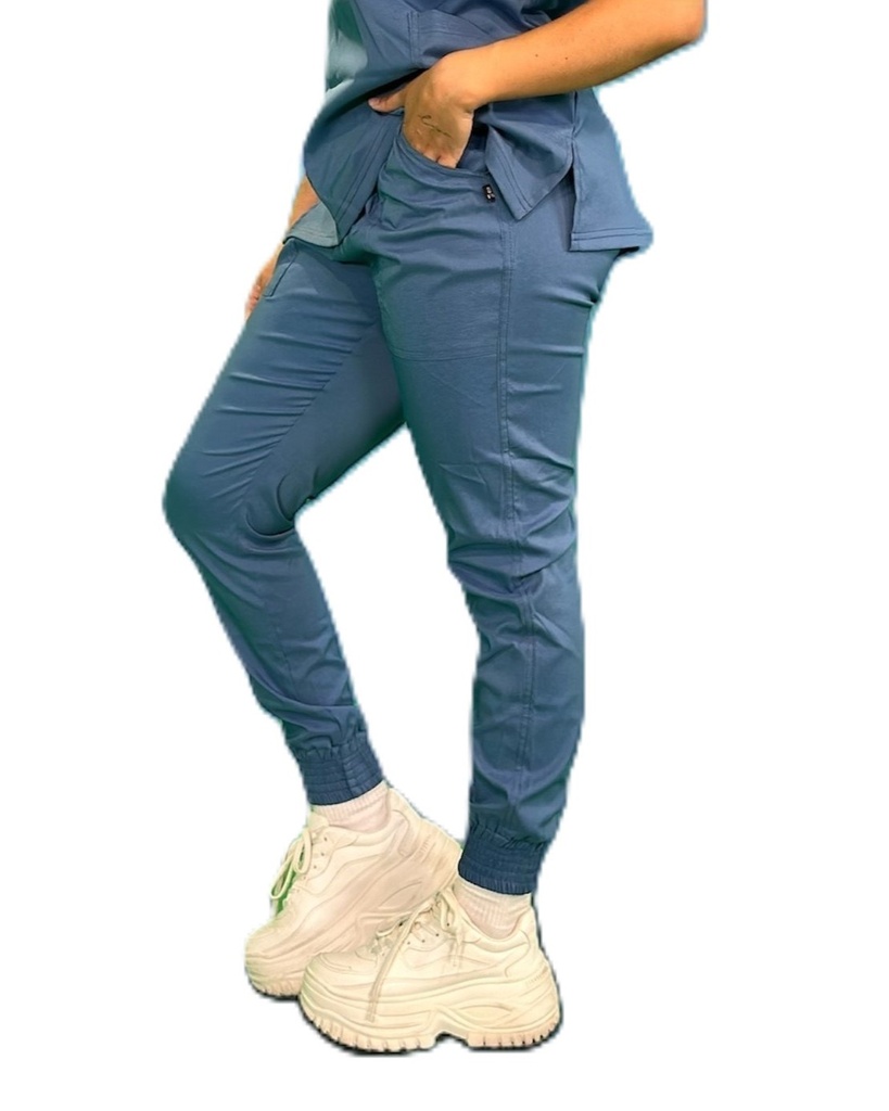 zittro Pantalon Medico Lycra Jogger Mujer Azul Acero M81204 444 Bosques